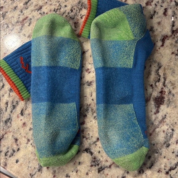 Darn Tough Large Socks Blue Green Hiking Outdoor Camping Exploring - Picture 6 of 9